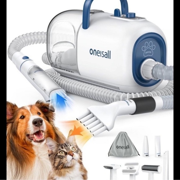oneisall Dog Grooming Vacuum Blow Dryer and Clippers Dog Grooming Kit New